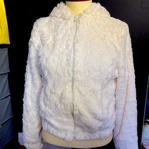 Faux Fur Jacket (with hood)